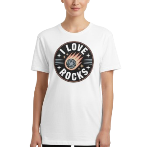 Vintage Badge “I LOVE ROCKS” Tee
