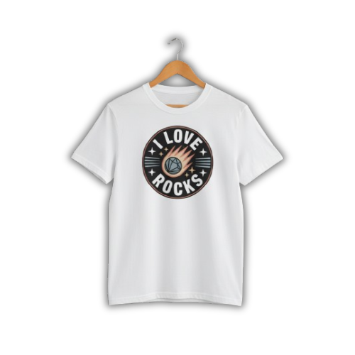 Vintage Badge “I LOVE ROCKS” Tee