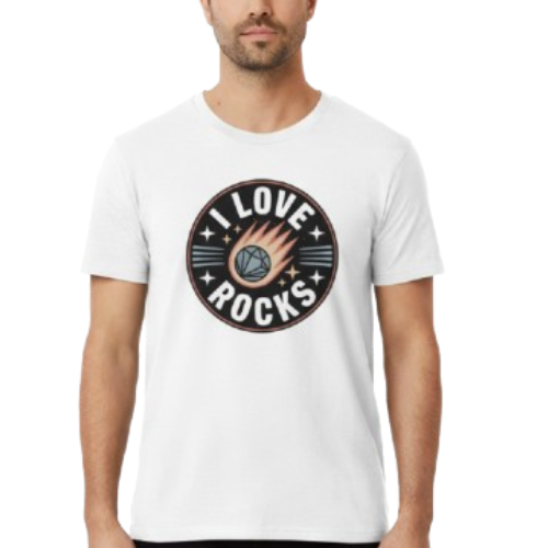 Vintage Badge “I LOVE ROCKS” Tee
