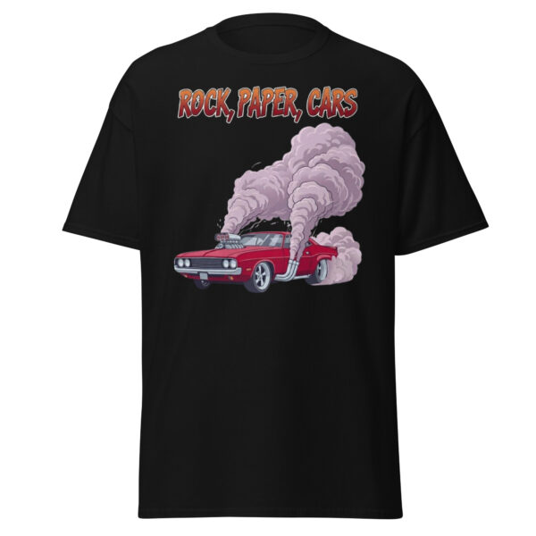 Rock, paper, cars unisex classic tee
