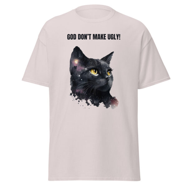 God don't make ugly cosmic cat unisex tee