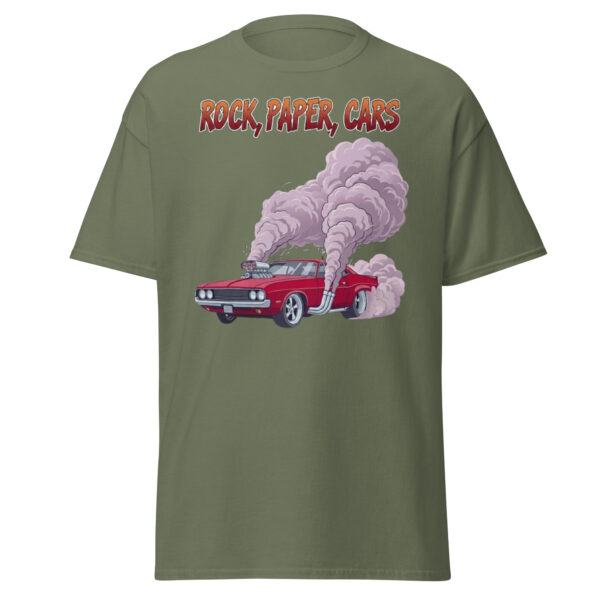 Rock, paper, cars unisex classic tee