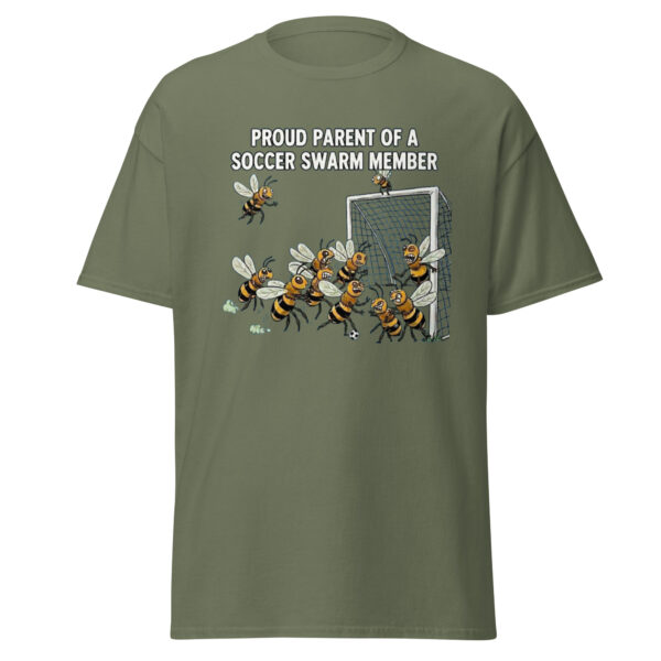 Proud parent of a soccer swarm member unisex classic tee