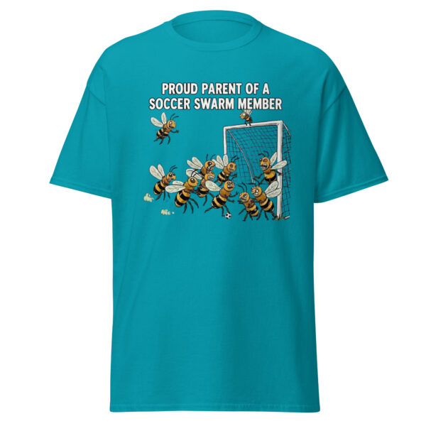 Proud parent of a soccer swarm member unisex classic tee