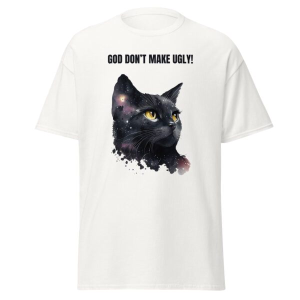 God don't make ugly cosmic cat unisex tee